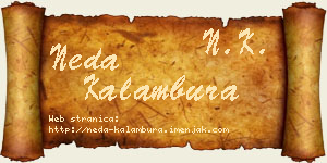 Neda Kalambura vizit kartica
